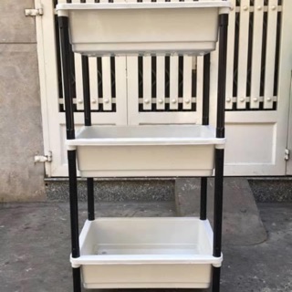 KHAY NHỰA TRỒNG RAU, NUÔI CÁ 3 TẦNG MÀU TRẮNG