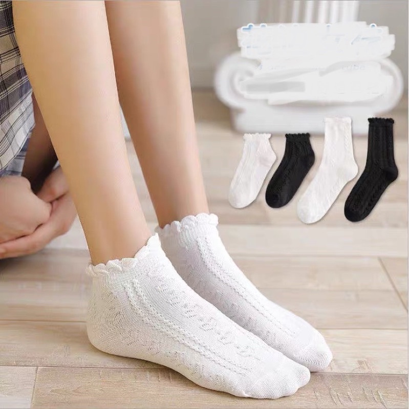 Tất vớ lolita cổ cao siêu dễ phối đồ