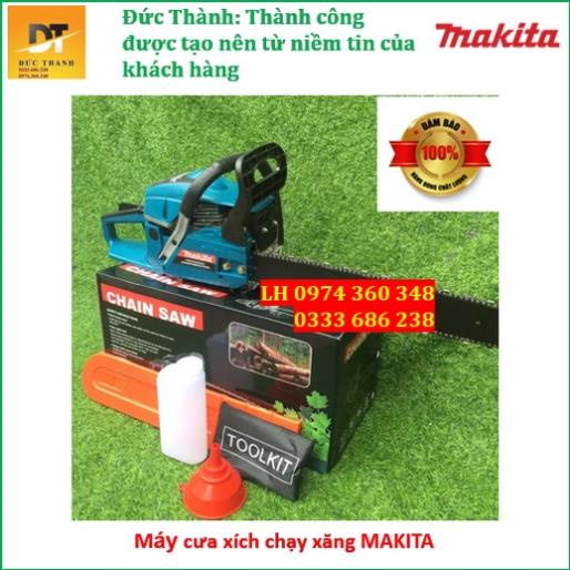 Máy cưa xích chạy xăng chính hãng Makita.