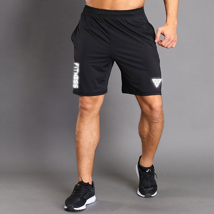 Quần short nam Depstyle PT108 vải thun thể thao 4 chiều rất đẹp, có 3 túi kéo khóa