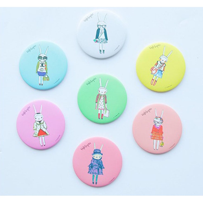 Gương Mini Cầm Tay Đáng Yêu - Gương tròn bỏ túi tiện dụng