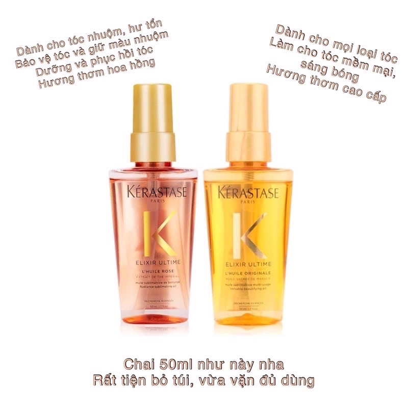 (Unbox) Dầu dưỡng tóc Kerastase Elixir Ultimae 50mL