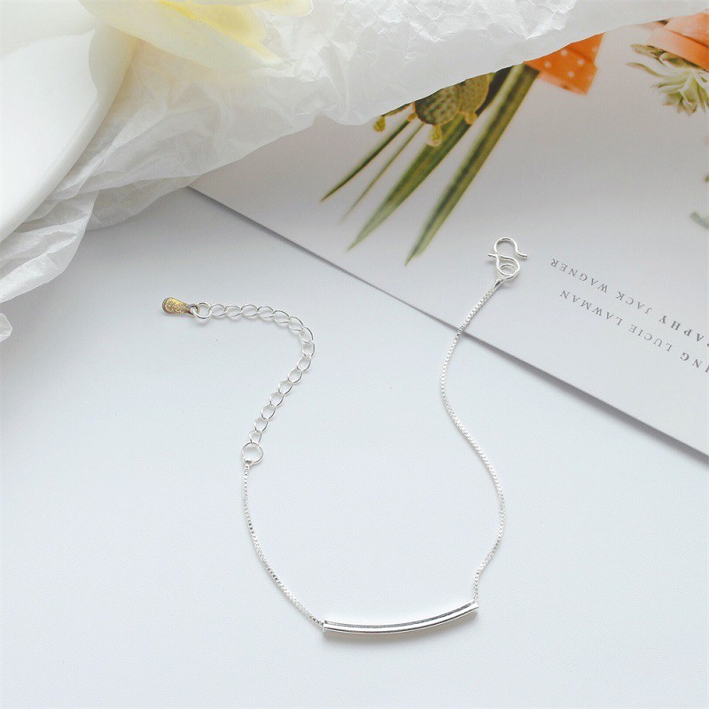 Cold Wind Girl Design Sense Silver Plated Bracelet