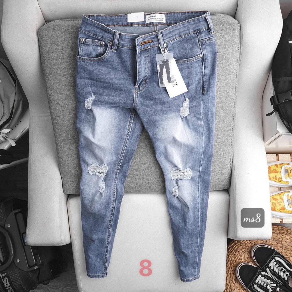 8 MẪU quần jeans nam THÊU cao cấp HÀN QUỐC thời trang đẹp nhất 2020 bao đẹp y hình hàng chất lượng VNXK.