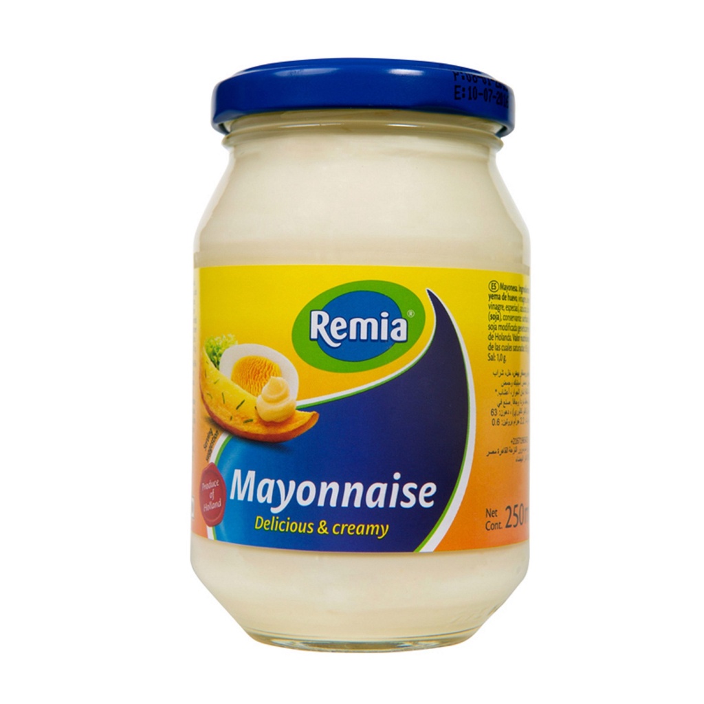Sốt Ít Béo Remia Mayonnaise Delicious &amp; Creamy 250ml/Lọ Hà Lan