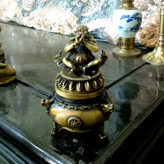 Xông trầm hình tượng mật tông, xông trầm bằng đồng, mẫu xông trầm phái mật tông, bán xông trầm