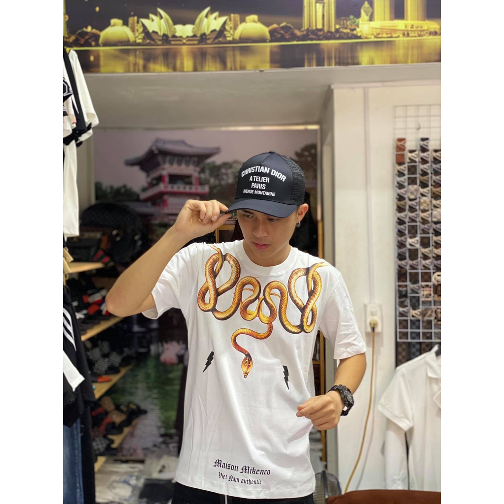 [ FREE SHIP ] [FREE SHIP] Áo Phông Mikenco Cobra Họa Tiết Rắn, Áo Phông Unisex phù hợp cả Nam và Nữ