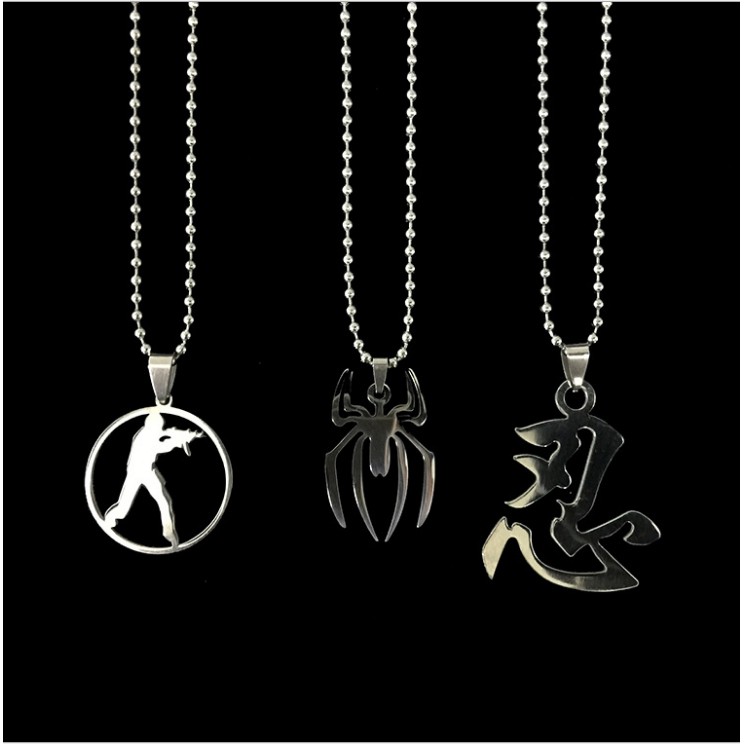 13999Korean version of INS tide people retro text necklace gadgets Harajuku dark wind wild couple models