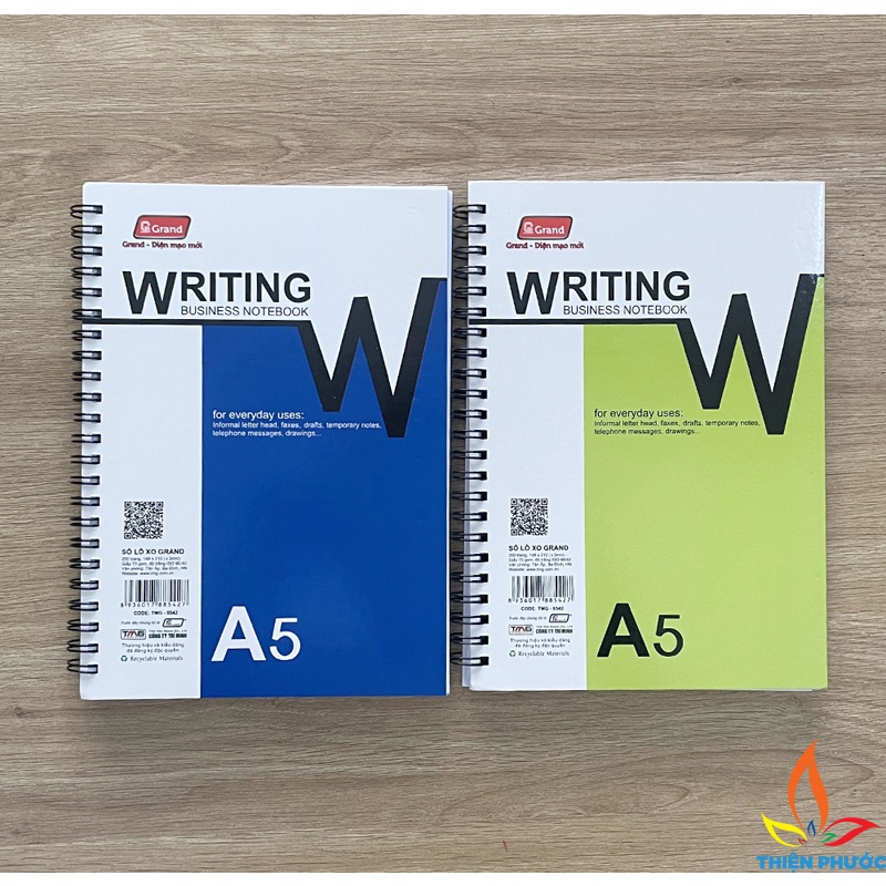 Sổ lò xo A5 A6 200 trang Grand SUKADO