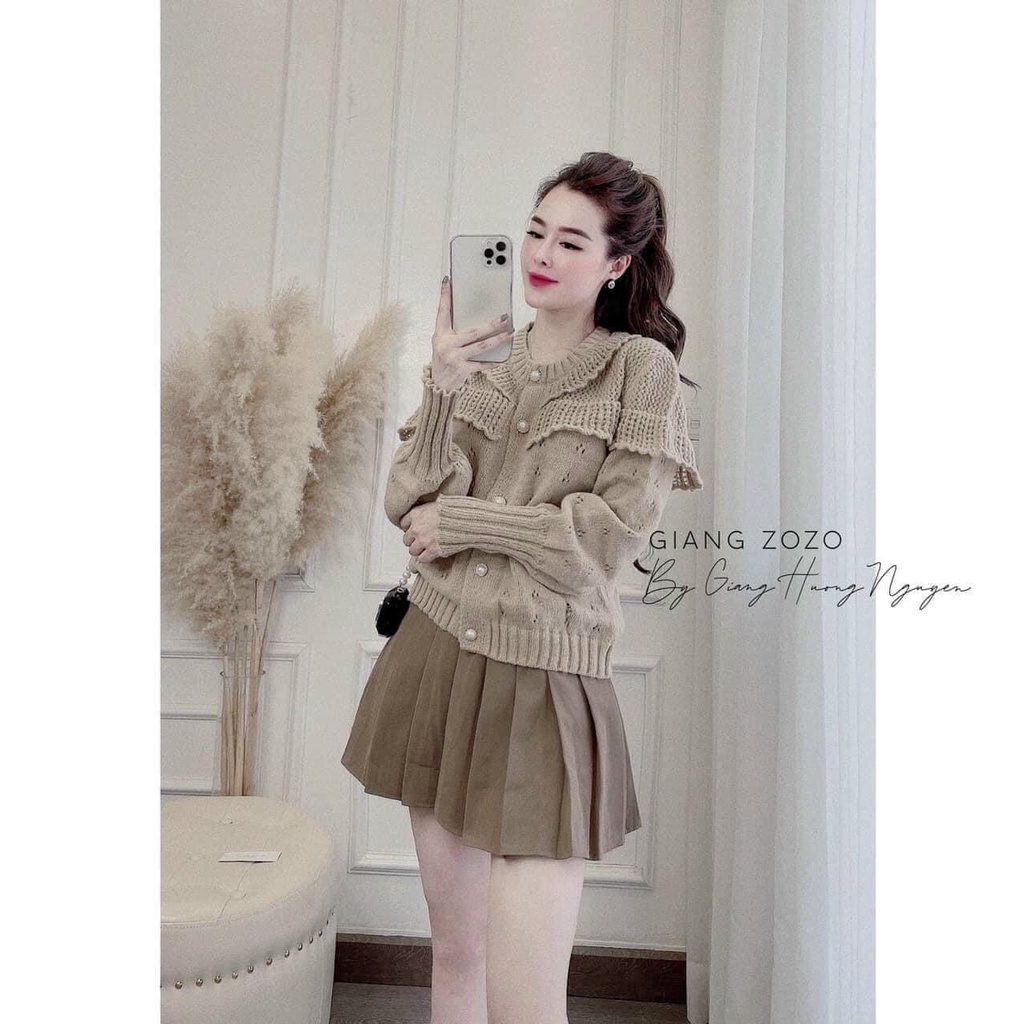 Áo len viền bèo ren cực hot hàng QC