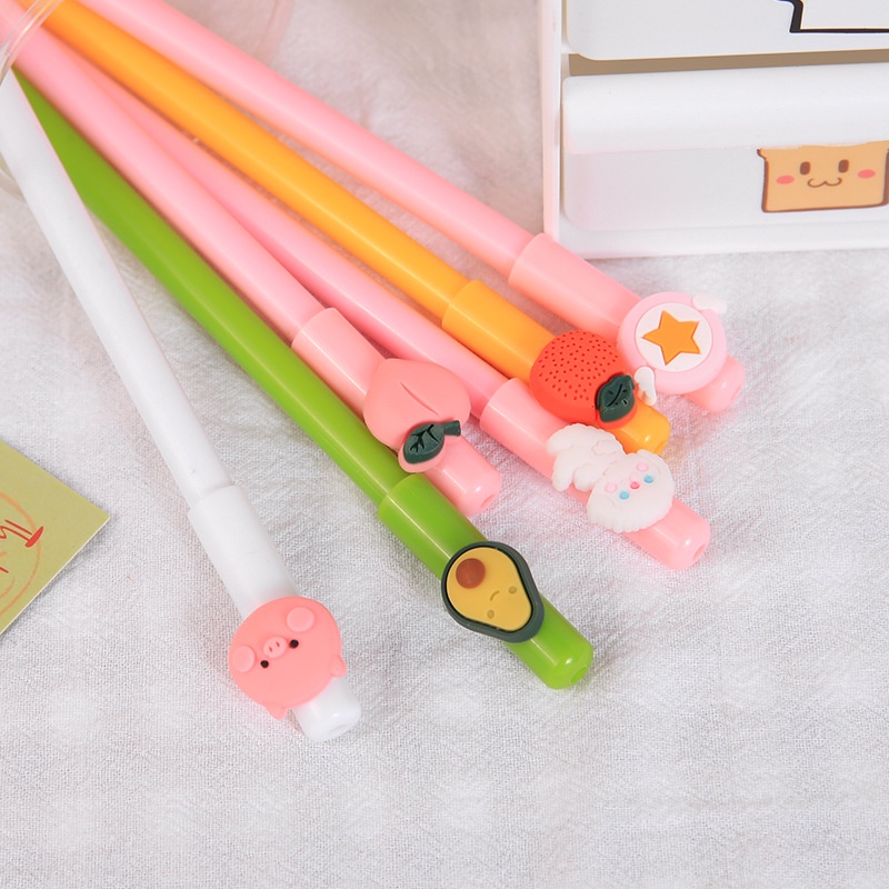 Bút Viết Mực Gel Ngòi 0.5mm Kiểu Dáng Xinh Xắn Dễ Thương - Bút Gel mực đen siêu đáng yêu