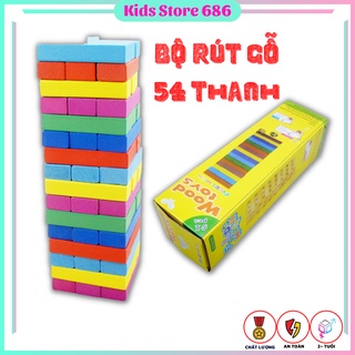 Rút gỗ, bộ chơi rút gỗ màu và bộ chơi rút gỗ số kids_store686
