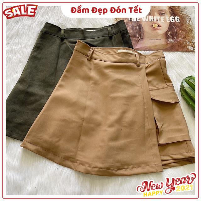 CHÂN VÁY PHỐI QUẦN KAKI STRAP SKIRT - CHÂN VÁY CÓ TÚI ( KÈM ẢNH THẬT TRẢI SÀN ) | BigBuy360 - bigbuy360.vn