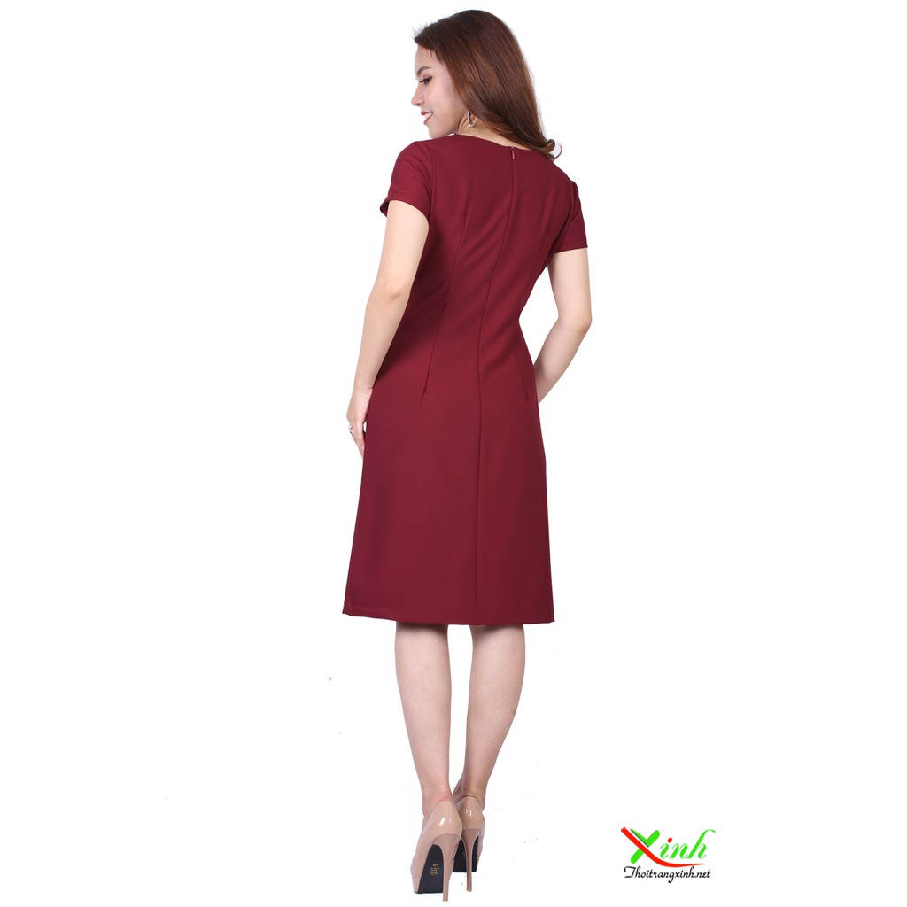 Đầm Suông Phối Cúc Siêu Sang Siêu Gọn Dáng DL794 DL437