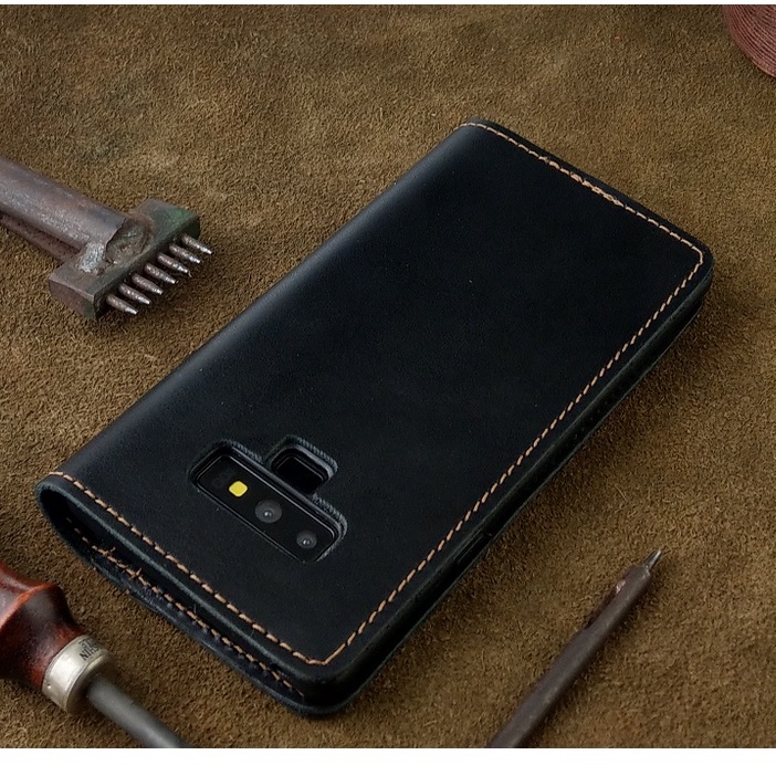 Bao Da Samsung Galaxy Note 9 Handmade Da Bò Thật