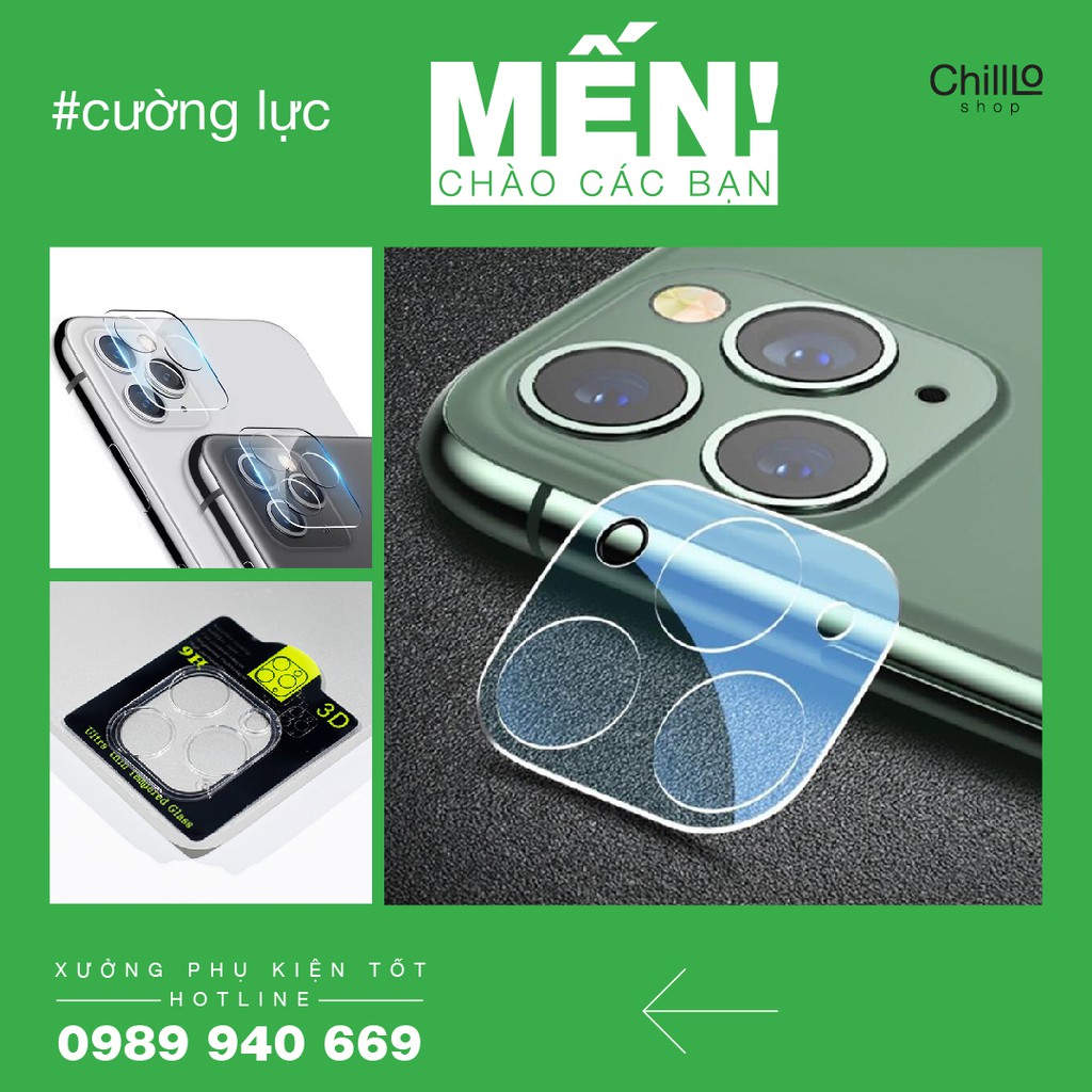 Miếng Dán Camera Sau Cho iPhone 11/ 11 Pro/ 11 Pro Max - Kính Cường Lực Bảo Vệ An Toàn Cho Camera Điện Thoại Của Bạn
