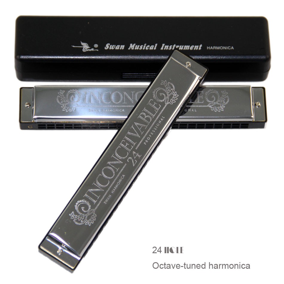 Harmonica Tremolo SWAN, Kèn Harmonica 24 Lỗ Tone C