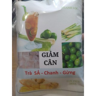COMBO 5 GÓI TRÀ SẢ CHANH GỪNG, Detox Giảm Cân, Giảm Mỡ Bụng, Giảm Eo
