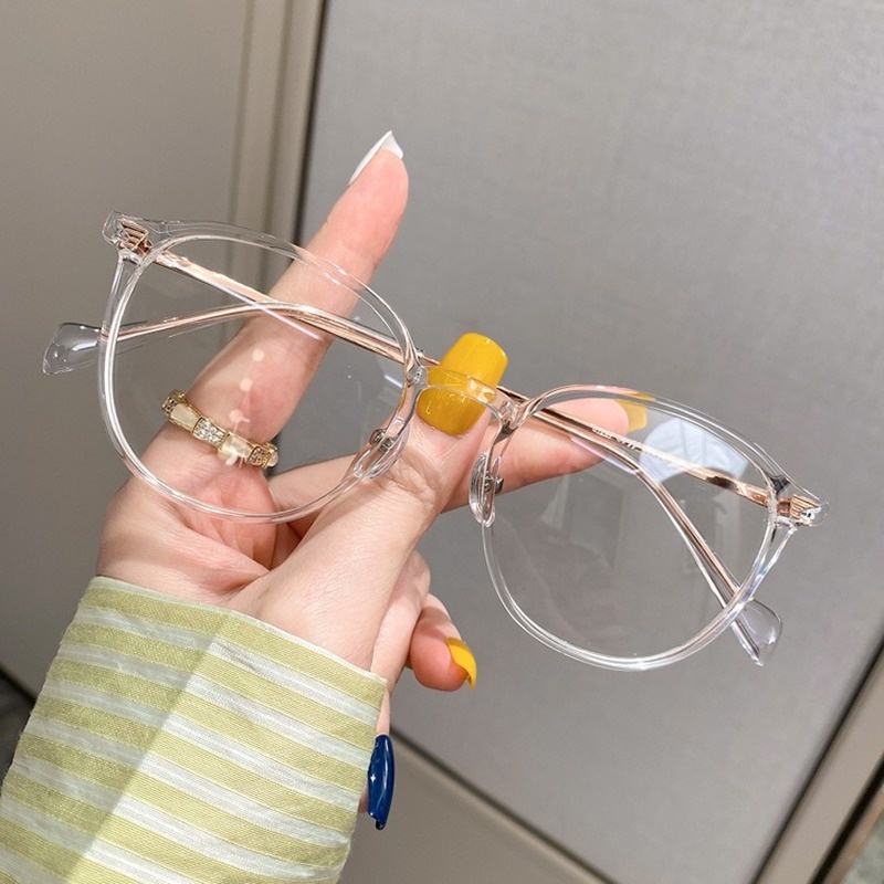 Mắt Kính Gọng Tròn Chống Ánh Sáng Xanh Thời Trang Hàn Quốc Cổ Điển