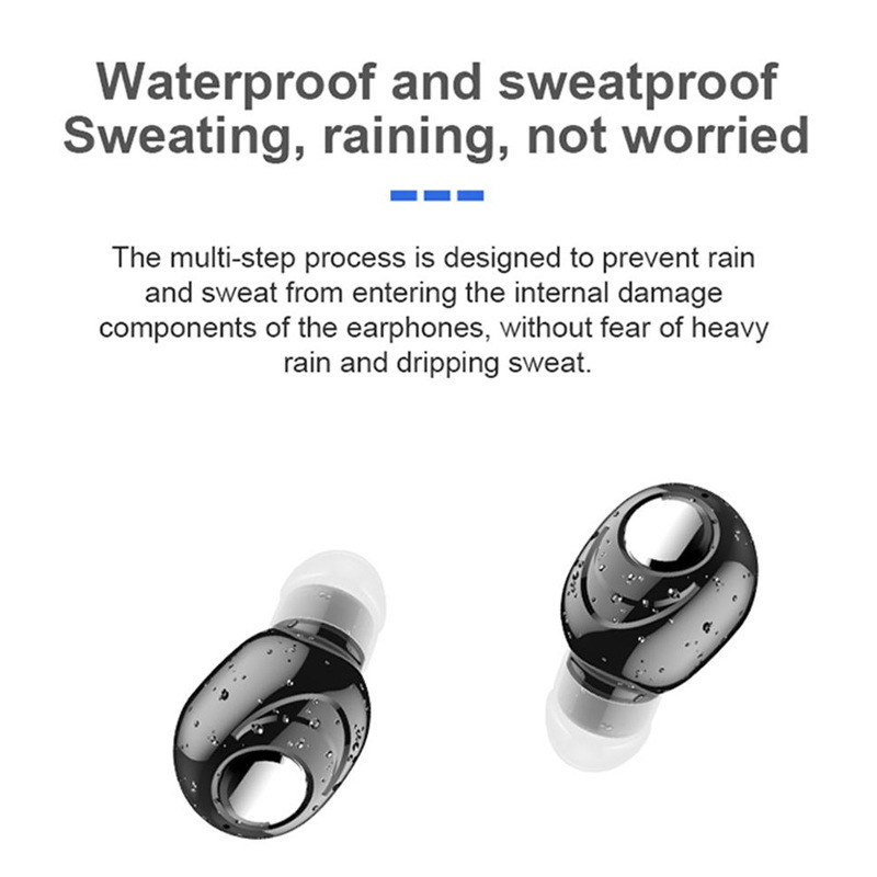 Tai Nghe Nhét Tai Bluetooth 5.0 Không Dây Mini Phong Cách Thể Thao Cho iPhone 11 XR Xiaomi Redmi Điện Thoại