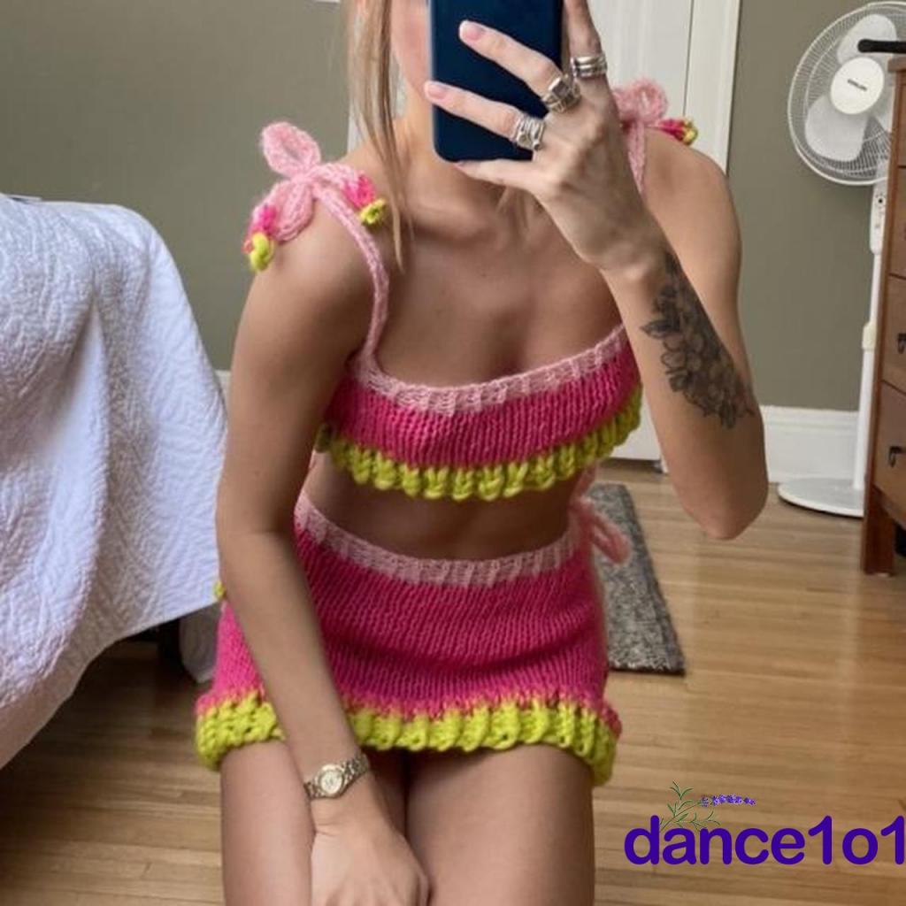 Set Áo + Chân Váy Mini Lưng Thun Phong Cách Thời Trang Khiêu Vũ1O1- Dành Cho Nữ