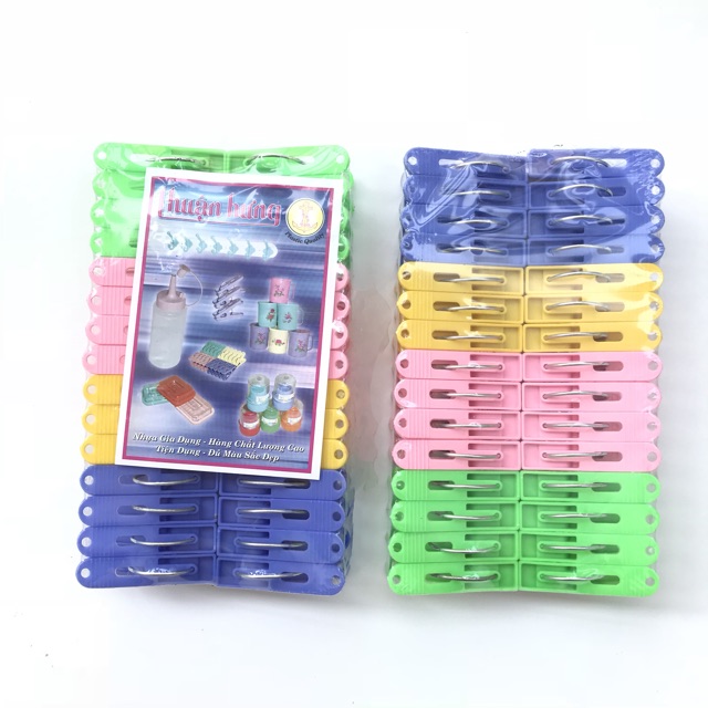 set 30 kẹp nhựa kẹp quần áo