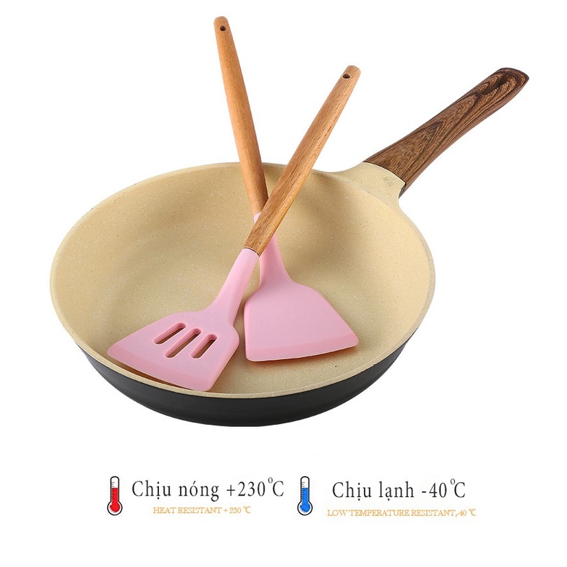 Bộ dụng cụ nấu ăn làm bếp đa năng 12 món  bằng silicone chịu nhiệt cao FASOLA