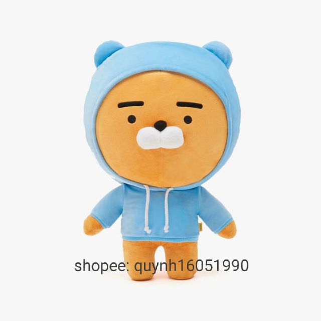 GẤU BÔNG RYAN MẶC ÁO HOODIE KAKAO FRIENDS ĐỦ 3 KÍCH THƯỚC XINH