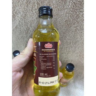 [HÀNG ĐỨC] Dầu Maccadamia Kunella Feinkost 100ml.