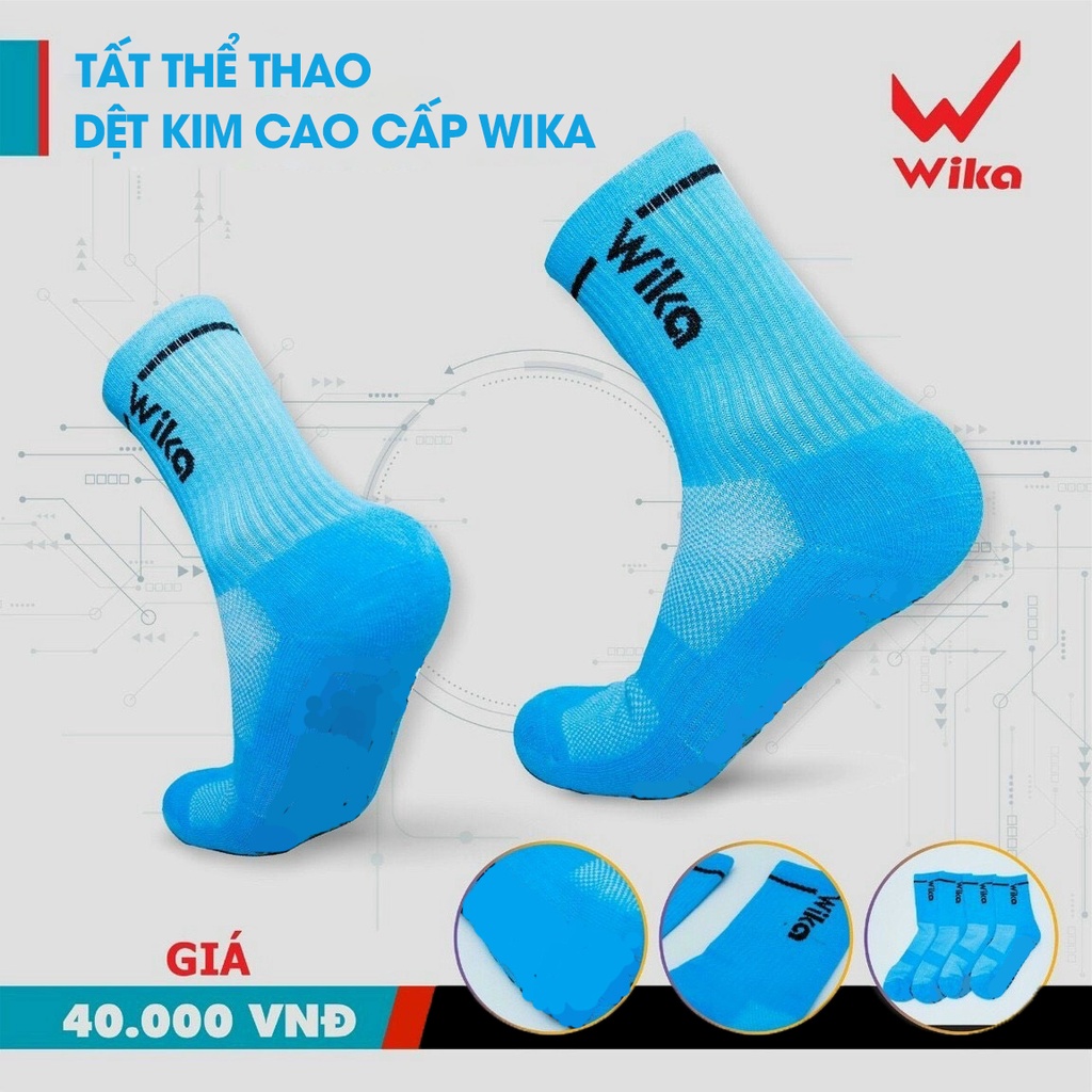 Tất vớ dệt kim chính hãng Wika - dành cho thể thao, bóng đá, bóng chuyền, thời trang, nam nữ. Thương hiệu Nike, Adidas.