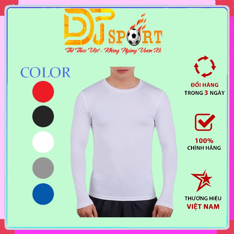 Áo Body Tay Dài Trơn Cao Cấp - Áo Lót Body Giữ Nhiệt, Chống Nắng, Co Giãn, Thoáng Khí, Thấm Hút Mồ Hôi