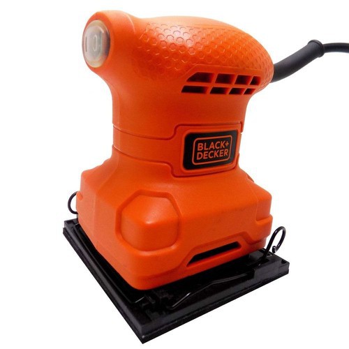 Máy chà nhám Black & Decker BS200-B1 - 200W, Kích thước đế chà 125mm, Thiết kế nhỏ gọn, Tay cầm bọc cao su