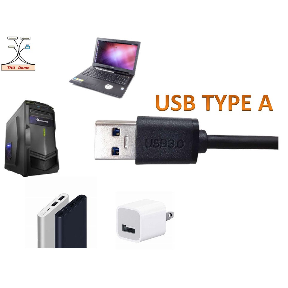 Cáp sạc nhanh Type C 5V-3A/Cáp truyền dữ liệu từ Type C sang USB 3.1