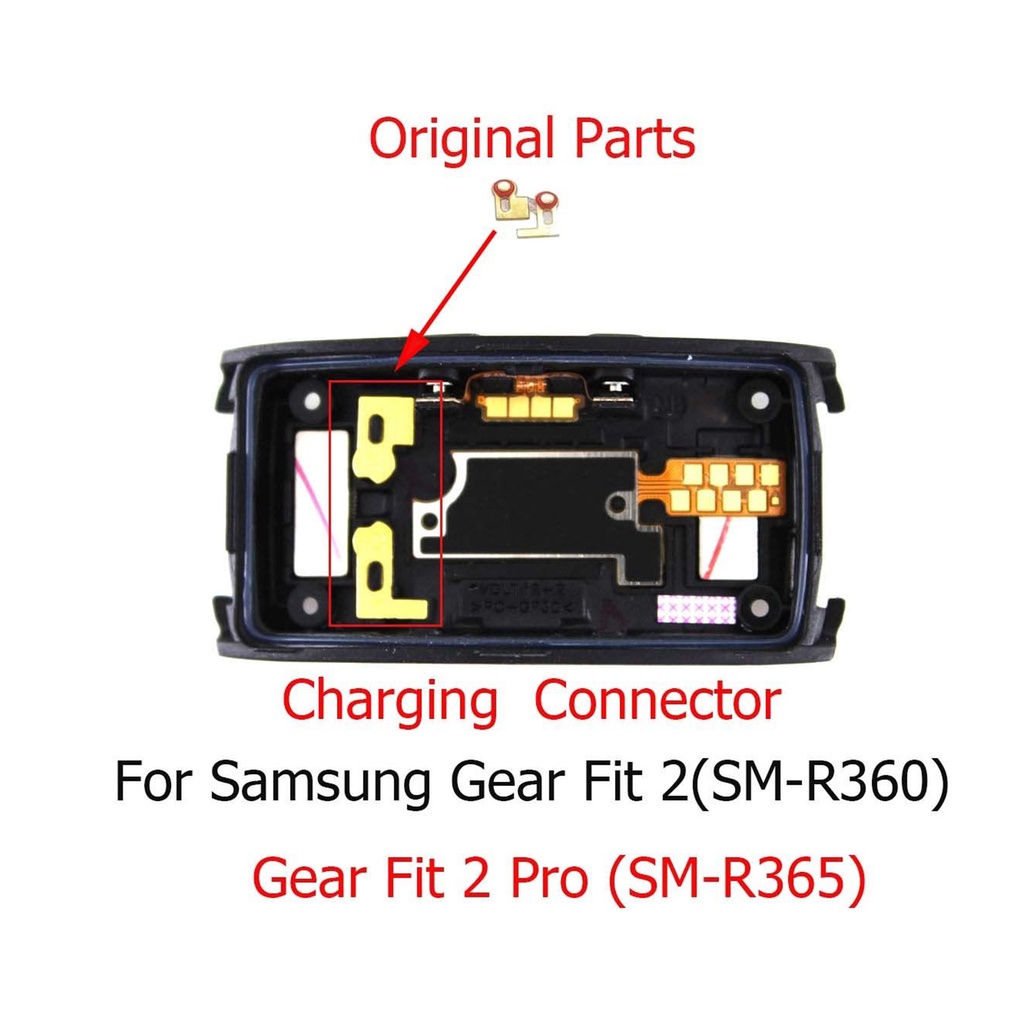 1 Cặp Khớp Nối Sạc Cho Đồng Hồ Thông Minh Samsung Gear Fit 2(SM-R360) /Fit2 Pro (SM-R365)