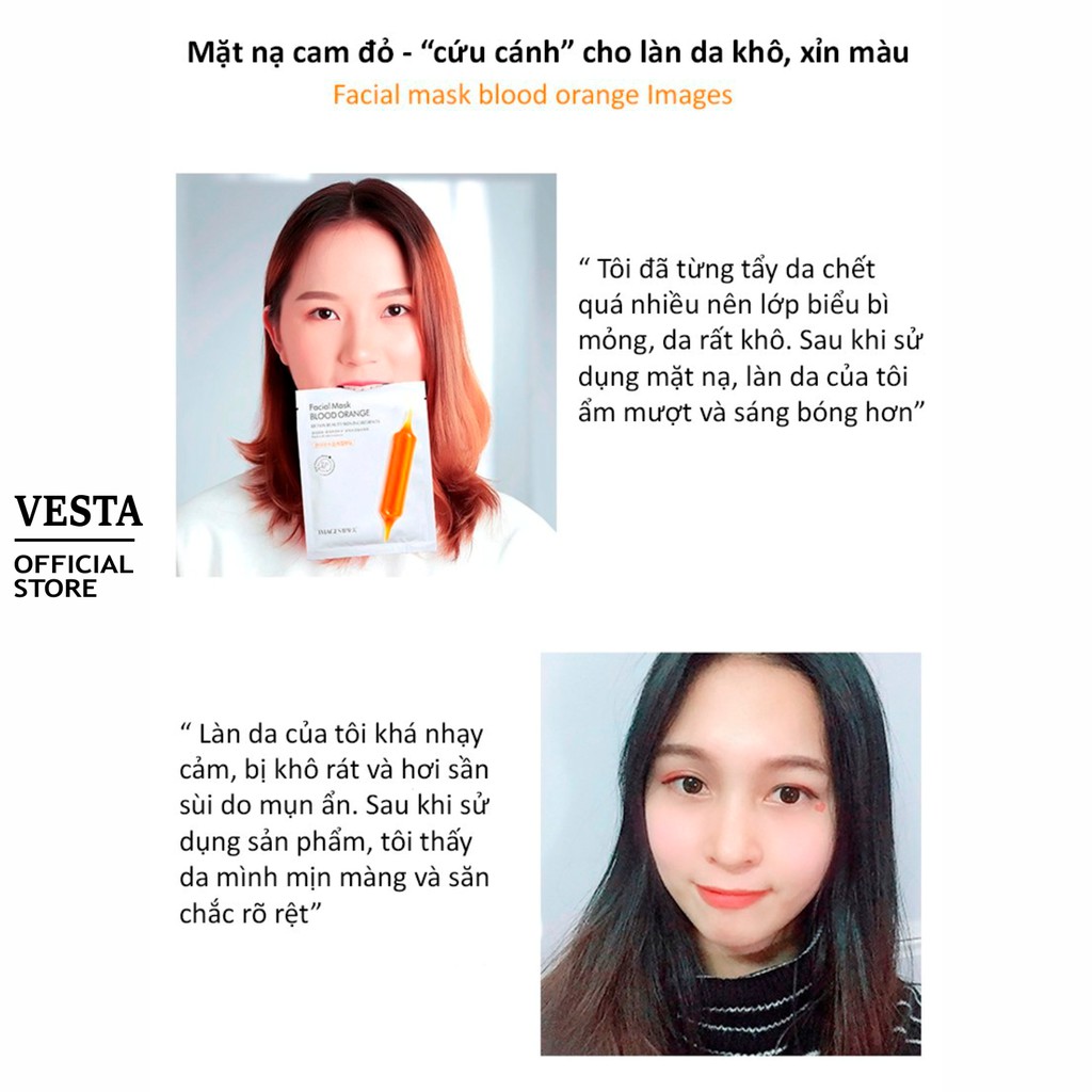 Mặt Nạ Giấy Dưỡng Trắng Da - Mask Images Chiết Xuất Cam Đỏ | BigBuy360 - bigbuy360.vn