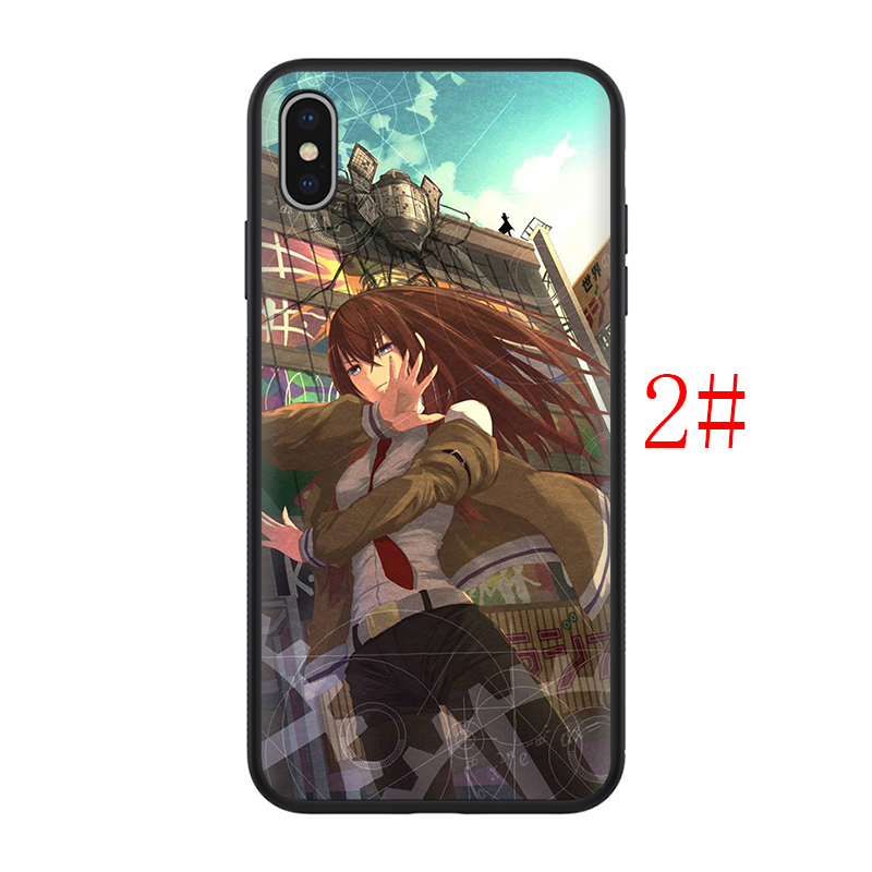 Ốp điện thoại TPU silicone mềm in hình hoạt hình Steins Gate T156 cho iPhone 8 7 6S 6 Plus 5 5S SE 2016 2020