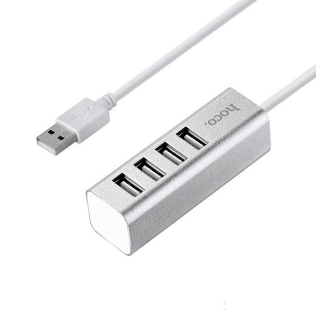 Bộ chia USB 4 cổng HOCO HB1 siêu bền nhẹ dễ dàng mang theo chính hãng bảo hành 6 tháng 1 đỏi 1