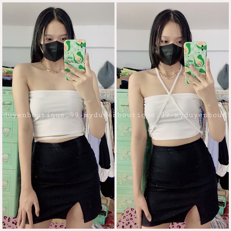 Áo Croptop Ống Trơn Cột Eo Siêu Đẹp Và Sexy Chất Borip Đẹp | BigBuy360 - bigbuy360.vn