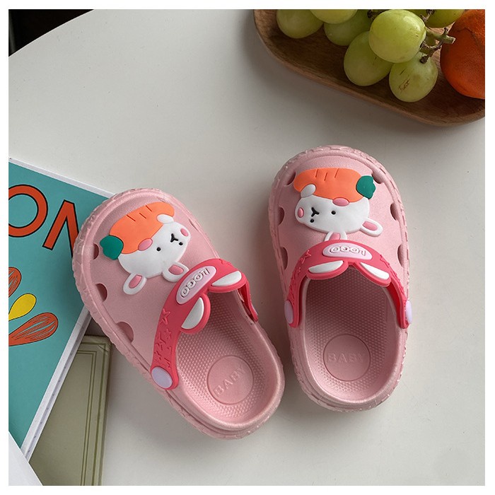 Dép Đi Trong Nhà Tắm Chống Trượt Chống Mài Mòn Hình Thỏ Hoạt Hình Dễ Thương Cho Trẻ Em
