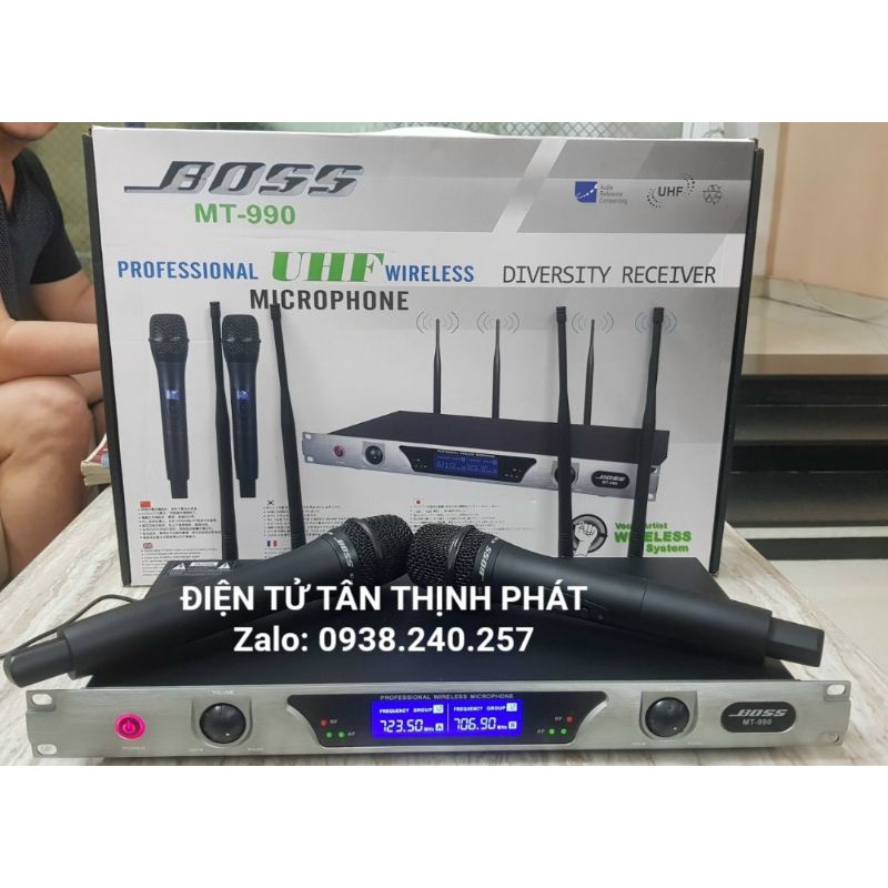 [CHỐNG HÚ TỐTMicro không dây  boss mt-990 hàng chuẩn cao cấp- boss mt990- boss mt 990 - micro không dây