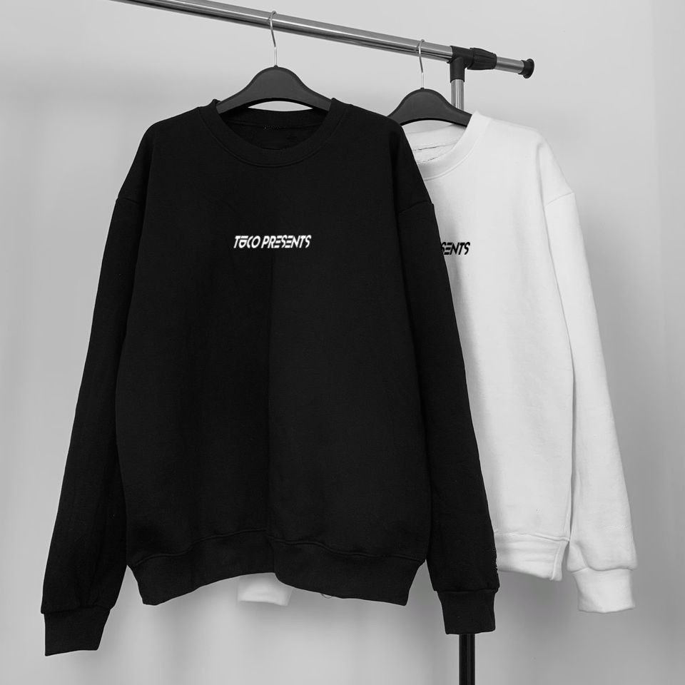 Áo SWEATER basic trắng TUCO, unisex nam nữ nỉ dày dặn không xù local brand, dài tay nhiều màu form rộng oversize