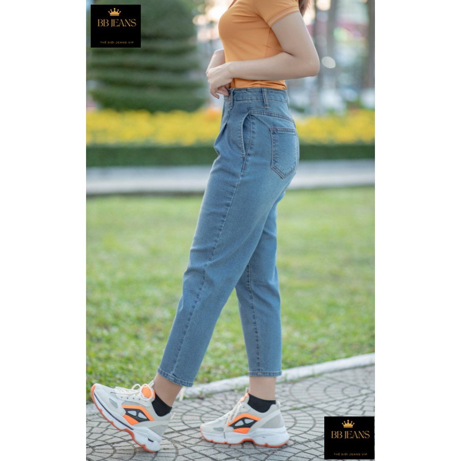 Quần jean nữ baggy BB Jeans lưng cao cực đỉnh cao cấp giá rẻ từ BB Jeans