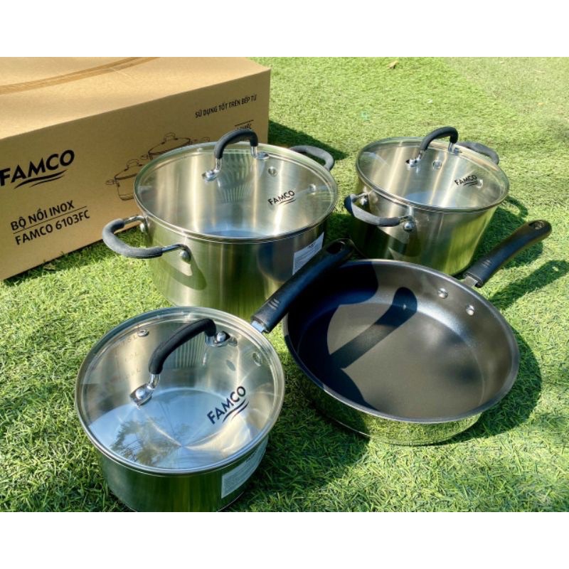 Bộ 3 nồi 1 chảo Famco 6103FC