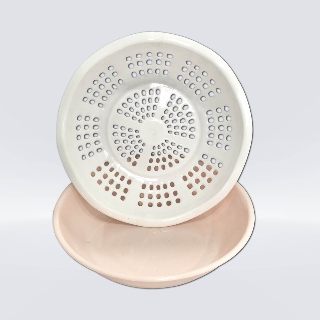 Bộ thau rổ nhựa đựng rau củ quả,thực phẩm ráo nước cho gia đình TL5008 - 25cm