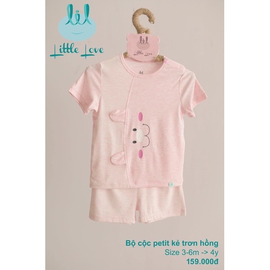 [3M-4Y]Bộ cộc tay Smoothy 2022 Lil Little love dành cho bé trai bé gái mùa hè mát mẻ