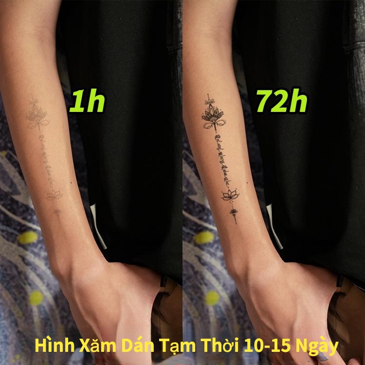 【SIYA Magic Tattoo】Hình Xăm Dán Tạm Thời 10-15 Ngày Chống Nước 15CM*3.5CM