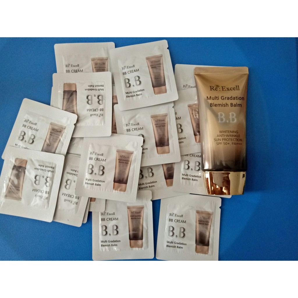 Gói Kem nền Bbcream Re:Excell Multi Gradation Blemish Balm R&B chống nắng, che khuyết điểm và làm kem lót | BigBuy360 - bigbuy360.vn