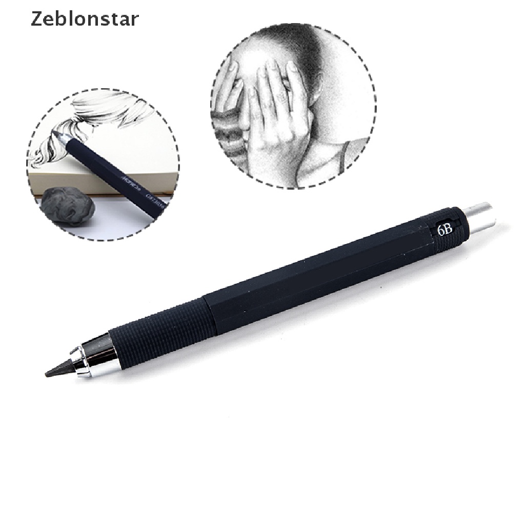 1 Set Bút Chì Bấm 4B Ngòi 5.6mm Tự Động Cho Vẽ Phác Thảo