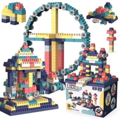 Bộ lắp ráp Lego giá rẻ 💝Freeship💝Lego mobile Xếp Hình Nhật Bản, Lego city Hộp 520 Chi Tiết Cho Bé