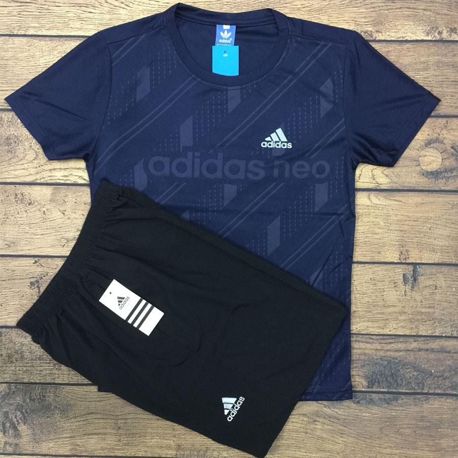 [B006](Ảnh thật +video) Quần áo thể thao ngắn tay thun lạnh, bộ thể thao nam mùa hè 2020